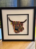 Quilled Paper Highland Cow Picture
