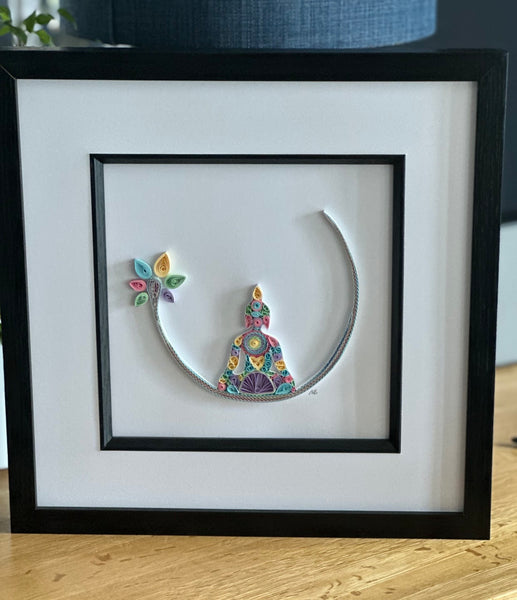 Quilled Paper Buddha Picture