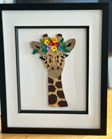 Quilled Paper Giraffe Picture
