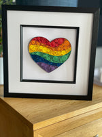 Quilled Paper Pride Heart Picture