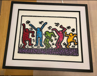 Quilled Keith Haring Inspired Picture 'Untitled (Dance)'