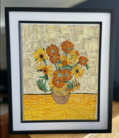 Van Gogh's 'Sunflowers' Quilled Picture