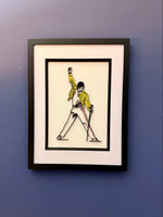 Quilled Paper Freddie Mercury Picture