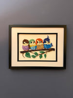 Birds on a Branch Quilled Picture