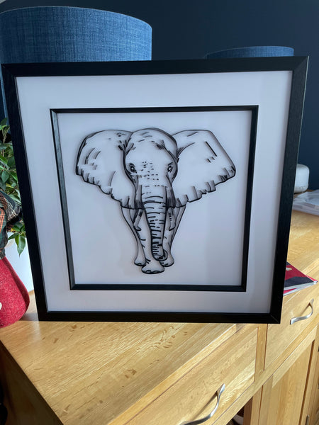 Quilled Elephant Picture